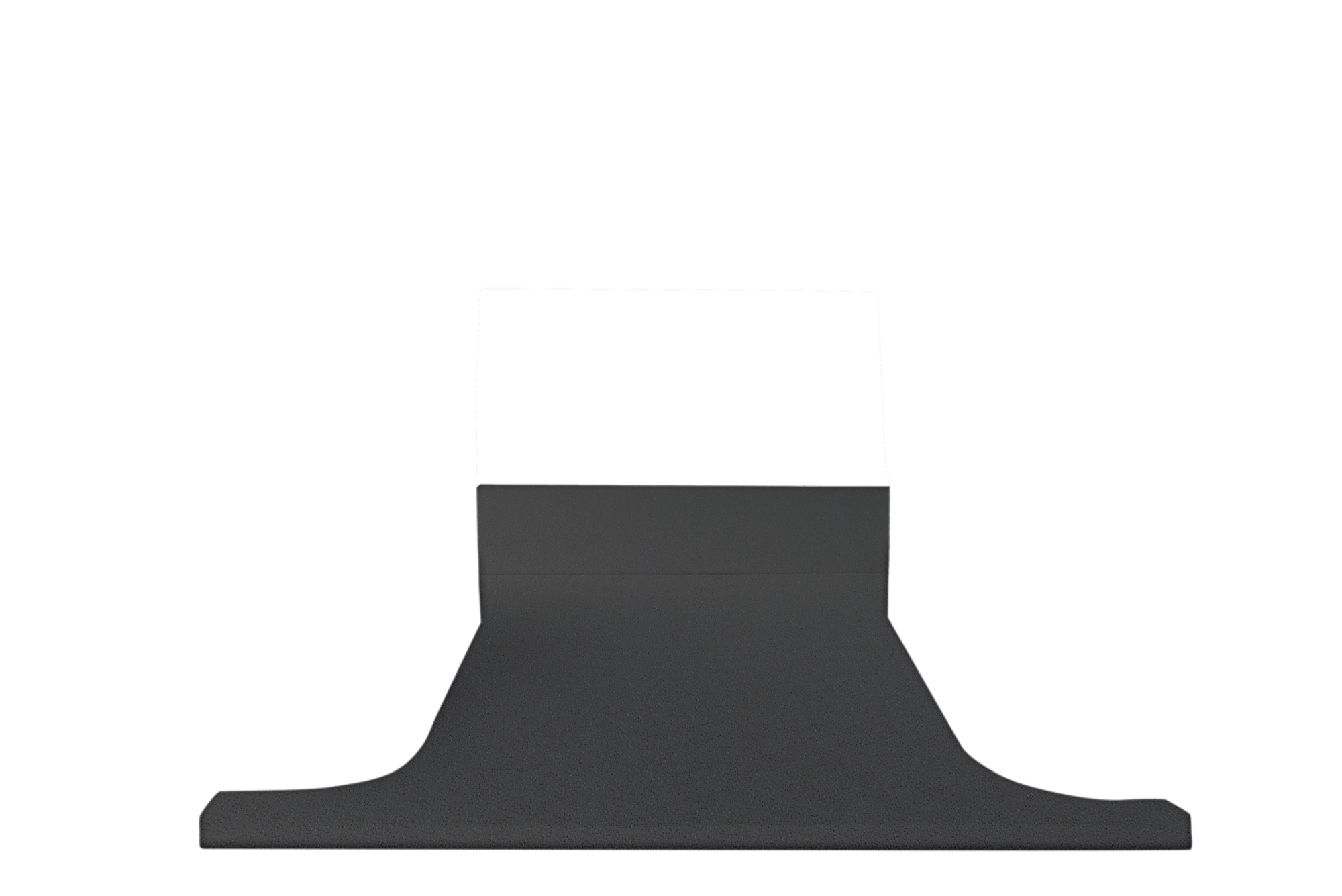 ベッドマットモケットグレー